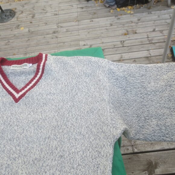 Brand New Wind River Cotton Wool Pullover V-Neck CollarSweater - Medium Men's. - Picture 5 of 12